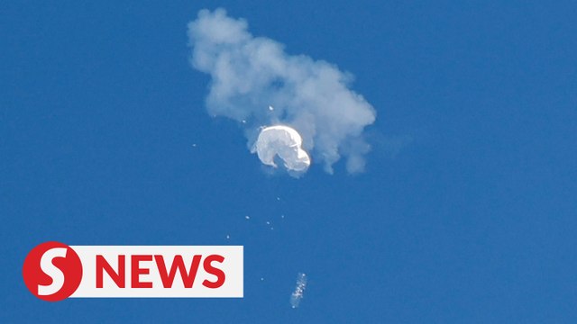 US shoots down suspected Chinese spy balloon