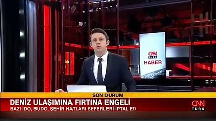 Deniz ulaşımına fırtına engeli