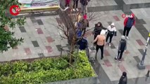 Arnavutköy’de bir grup çocuk, yoldan geçen bir kadına ve çocuğa saldırdı