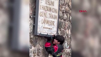 GALATA KULESİ İSİM TABELASINA DÖNDÜ