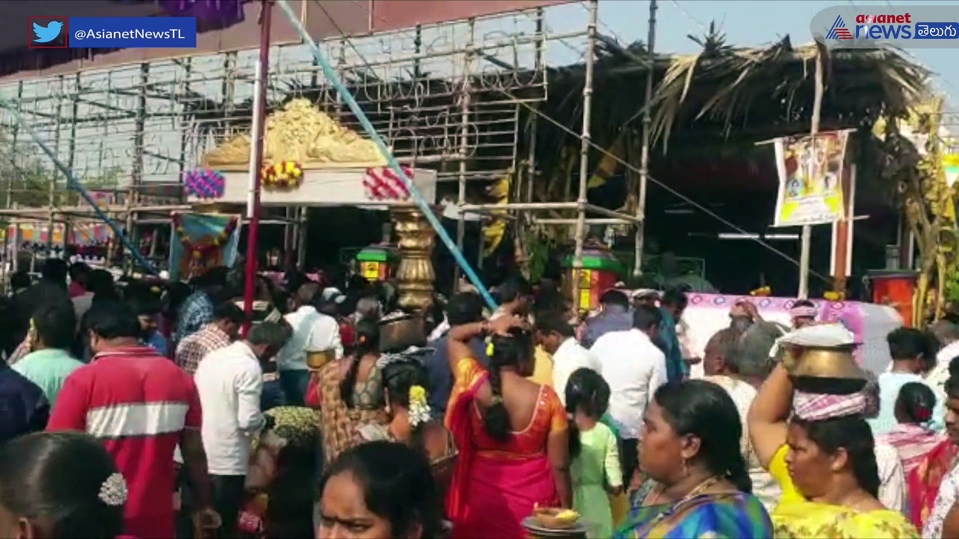 వైభవంగా వీరమ్మ తల్లి తిరునాళ్లు... ఉయ్యూరుకు పోటెత్తిన భక్తులు