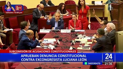 Luciana León se le denuncia por la presunta comisión de delito de organización criminal y otros