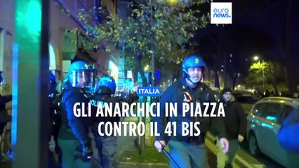 Roma, la protesta degli anarchici per Cospito e contro il 41 bis