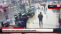 İstanbul'da 4 farklı trafik kazası kameralara yansıdı