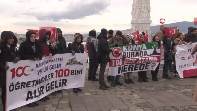 Atama bekleyen öğretmenler İzmir'de buluştu