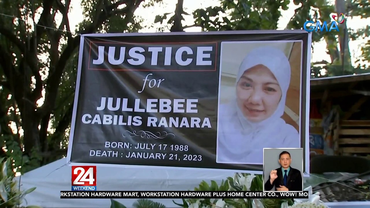 Pinatay na OFW na Jullebee Ranara, inilibing na; mga kaanak, patuloy sa panawagan ng hustisya | 24 Oras Weekend