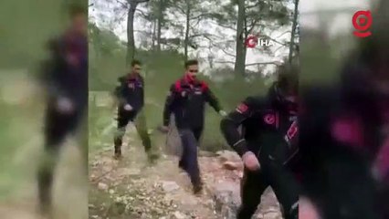 Ormanlık alanda kayboldu, kendisini bulan ekiplere ilk sözü 'Kusura bakmayın' oldu
