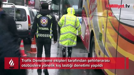 15 Temmuz Demokrasi Otogarı’nda kış lastiği denetimi