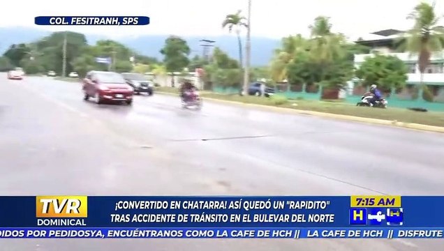 ¡MACANAZO! Brutal accidente vial milagrosamente no deja personas heridas en el norte del país