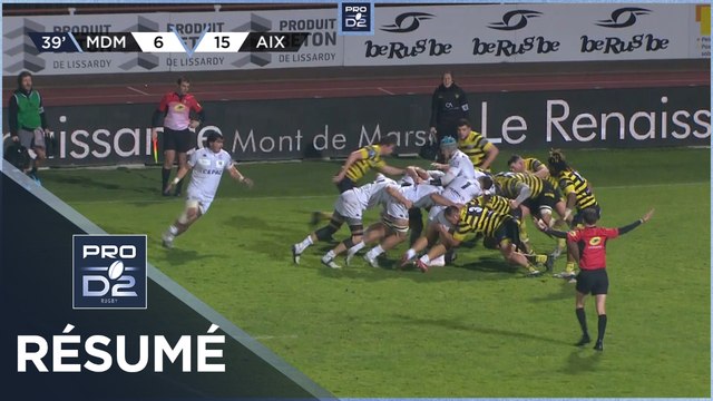 PRO D2 - Résumé Stade Montois-Provence Rugby: 12-28 - J19 - Saison 2022/2023