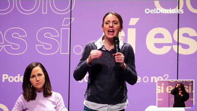 Irene Montero: “Aceptamos las condiciones del PSOE frente a la ofensiva pero no cederemos en el consentimiento”