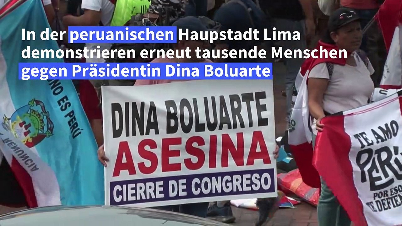 Neue Massenproteste gegen Perus Präsidentin Boluarte