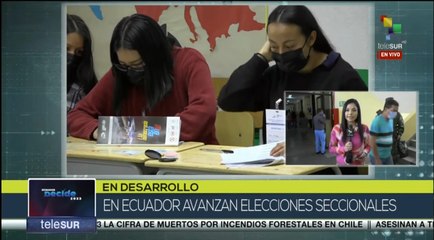 Cada ecuatoriano tarda entre tres y cinco minutos en votar