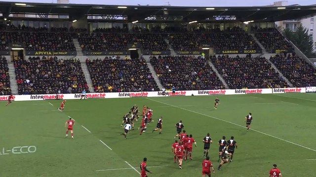 TOP 14 - Essai de Toby ARNOLD (LOU) - Stade Rochelais - LOU Rugby - Saison 2022:2023