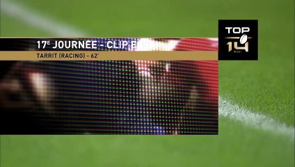 TOP 14 - Essai de Janick TARRIT (R92) - Section Paloise - Racing 92 - Saison 2022:2023