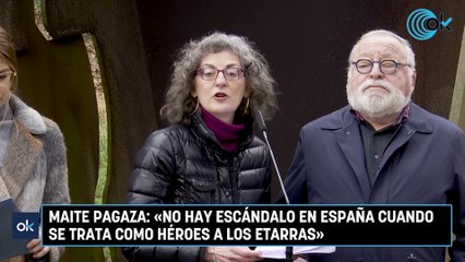 Maite Pagaza: «No hay escándalo en España cuando se trata como héroes a los etarras»