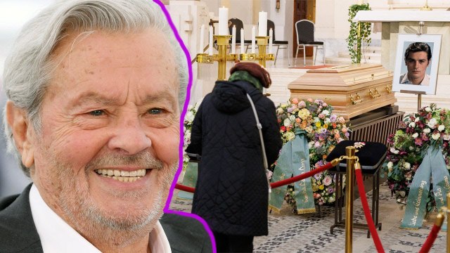 Repose en paix.... Infinie tristesse aux obsèques d'Alain Delon