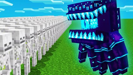 1000 SKELETONS vs COSMIC MONSTER (Minecraft Mob Battle)