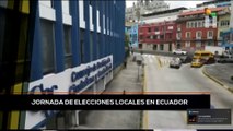 teleSUR Noticias 15:30 05-02: Ecuador: Comicios seccionales con refuerzos de seguridad