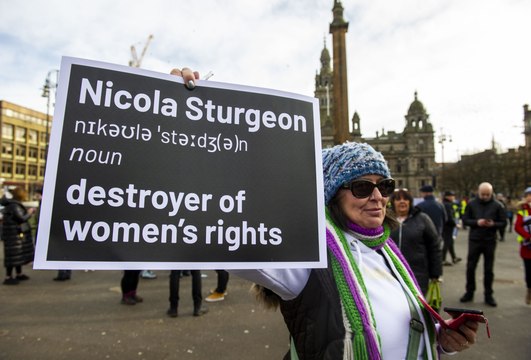 Hundreds join gender recognition reform rallies in Glasgow