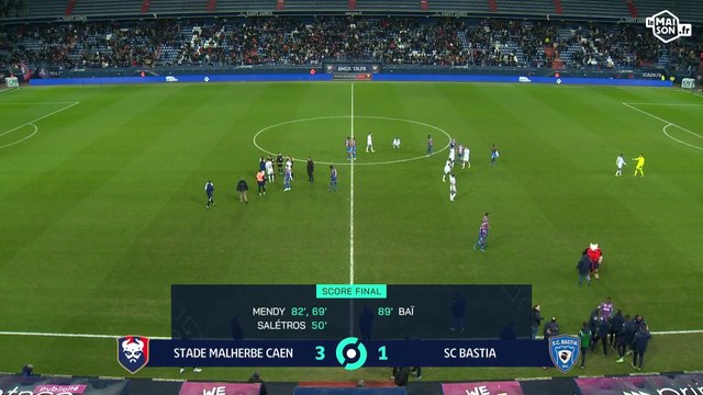 J22 Ligue 2 BKT : Le résumé vidéo de SMCaen 3-1 SC Bastia