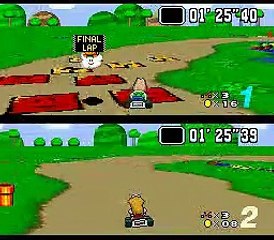 Super Mario Kart online multiplayer - snes