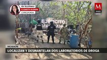Localizan y desmantelan dos laboratorios de droga en Michoacán