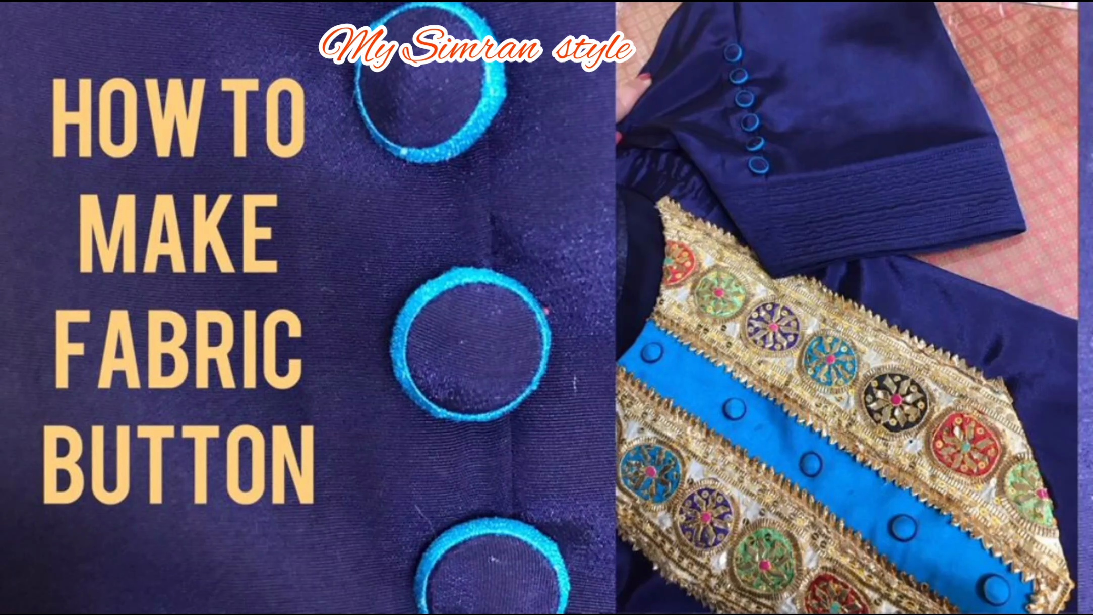 Making fabric button # dubble colour button# piping button# fabric button kaise bnaye