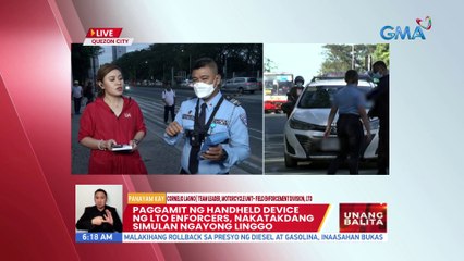 Pag gamit ng handheld device ng LTO enforcers, nakatakdang simulang ngayong Linggo | UB