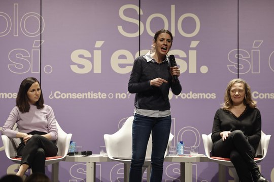 Irene Montero no cederá en el consentimiento: No se toca