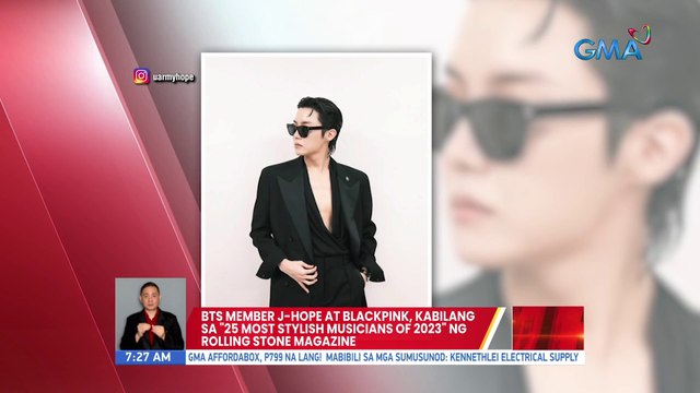 BTS member J-hope at Blackpink, kabilang sa 25 most stylish musicians of 2023 ng rolling stone magazine | UB