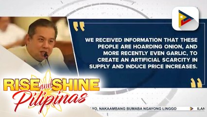 Speaker Romualdez, nagbabala sa mga mapagsamantalang trader at hoarders ng sibuyas at bawang