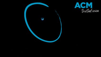 Just like the Aussies: Blue orb spotted over French town