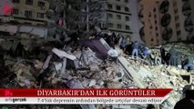 7.4 şiddetindeki depremin ardından Diyarbakır'dan ilk görüntüler