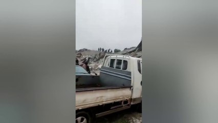 دمار حي كامل في حارم شمال سوريا جراء الزلزال