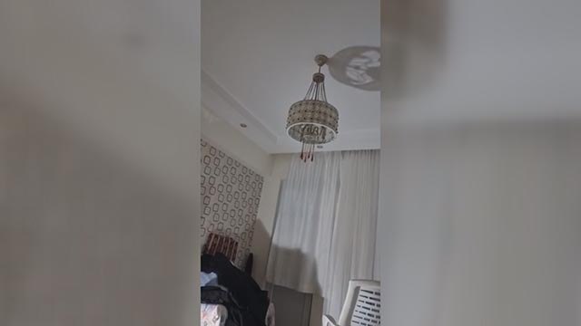 Gaziantep'te deprem anı böyle kaydedildi