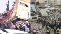 صور مباشرة لعمليات إنقاذ عالقين تحت المباني المنهارة في تركيا