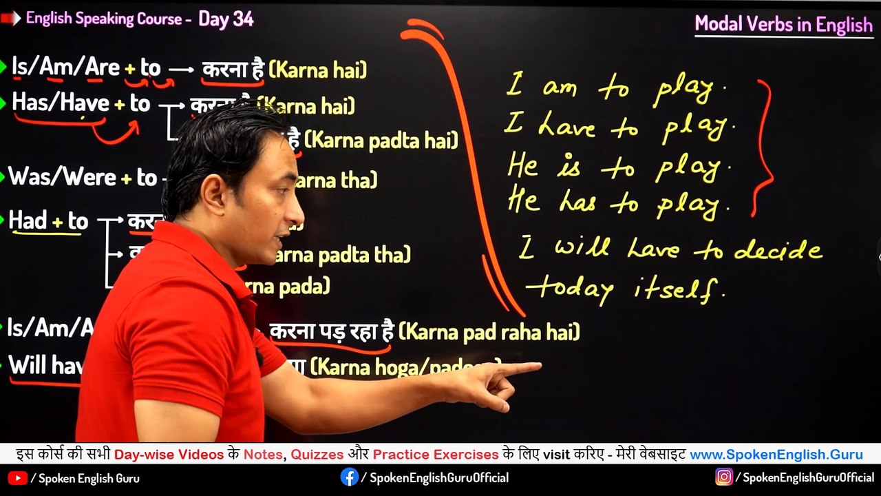 English Speaking Course Day 34 by Spoken English Guru