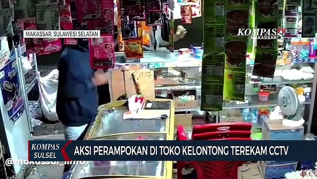 Aksi Perampokan di Toko Kelontong Terekam CCTV