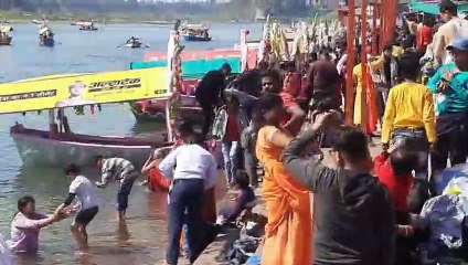 jabalpur: माघ पूर्णिमा स्नान