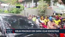 Ribuan Pengemudi Ojek Daring Gelar Demonstrasi