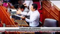 Congreso sin consenso: Parlamento rechaza todos los proyectos de adelanto de elecciones