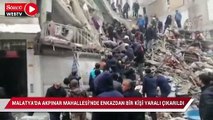 Malatya'da Akpınar mahallesinde çöken binadan bir kişi yaralı olarak çıkarıldı