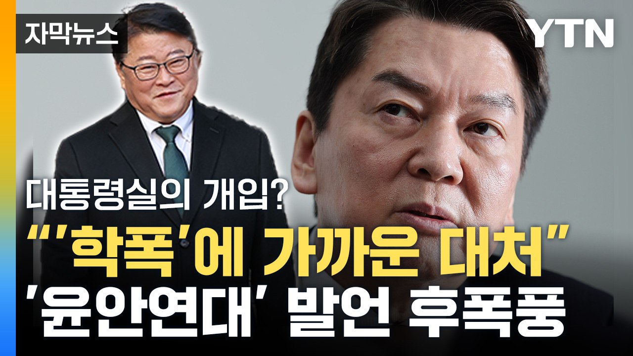 [자막뉴스] "대통령실 개입 '학폭'에 가까워"...'윤안연대' 발언 대처에 조원진...