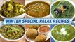 Winter Special Palak Recipes | Healthy Spinach Recipes | Palak Paneer | Dal Palak | Lasooni Palak