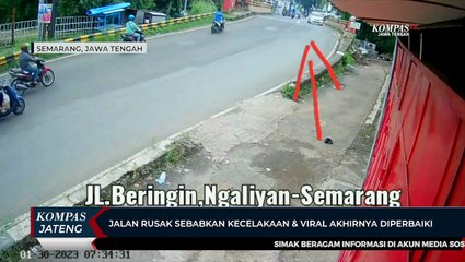 Jalan Rusak Sebabkan Kecelakaan dan Viral Akhirnya Diperbaiki
