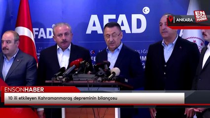 Fuat Oktay depremin bilançosunu açıkladı
