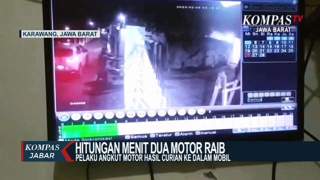 Detik-Detik Maling Motor Terekam Cctv