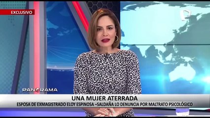 ¡Exclusivo! Esposa de exmagistrado Eloy Espinosa-Saldaña lo denuncia por maltrato psicológico