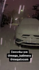 Η Ελεονώρα Μελέτη προσπαθώντας να φτάσει στο πλατό για την εκπομπή της